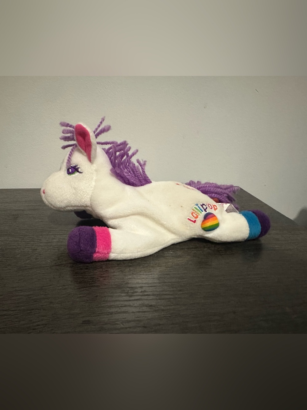 Lisa Frank Fantastic Beans Beanie Plush Lollipop Horse 1998 Vintage